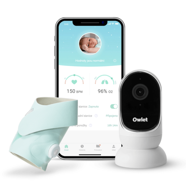 Owlet Monitor Duo - Owlet Smart Sock 3 (Mint) & Owlet Cam 2 (White)